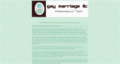 Desktop Screenshot of gaymarriagelimitedliabilitycompany.rllc.com