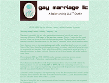 Tablet Screenshot of gaymarriagelimitedliabilitycompany.rllc.com